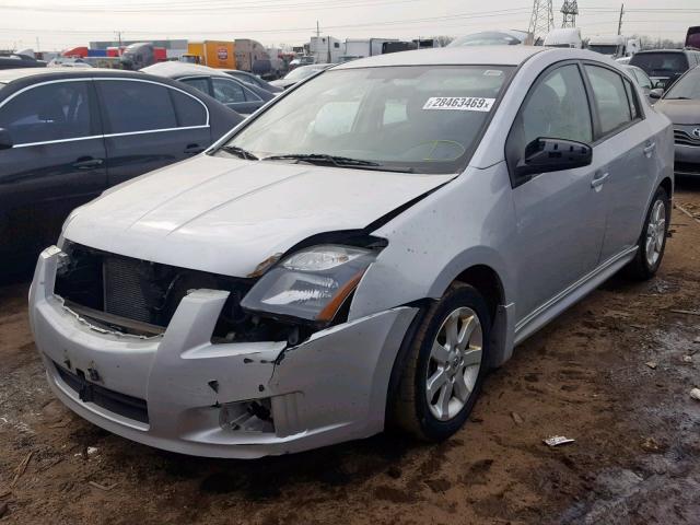 3N1AB6APXAL634274 - 2010 NISSAN SENTRA 2.0 SILVER photo 2