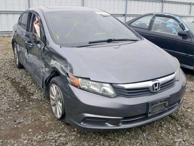 19XFB2F94CE347199 - 2012 HONDA CIVIC EXL GRAY photo 1