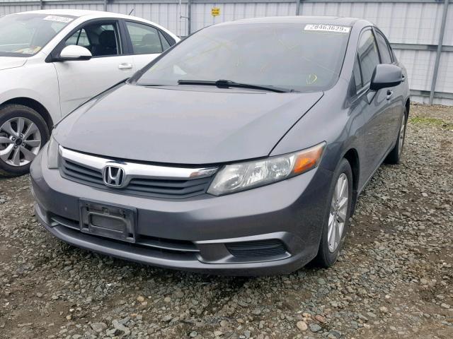 19XFB2F94CE347199 - 2012 HONDA CIVIC EXL GRAY photo 2