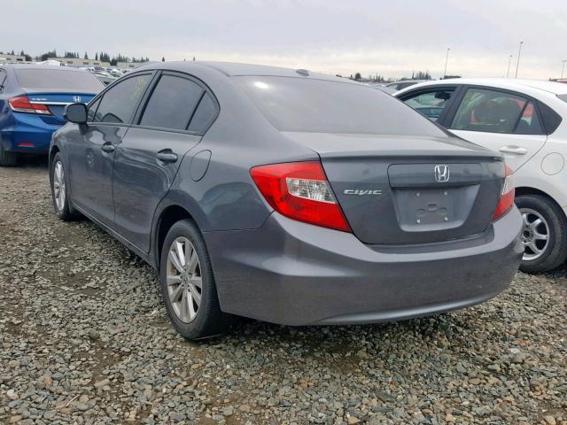 19XFB2F94CE347199 - 2012 HONDA CIVIC EXL GRAY photo 3