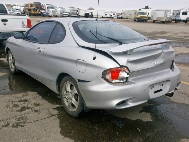 KMHJG35F51U219458 - 2001 HYUNDAI TIBURON SILVER photo 3