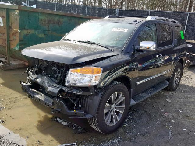 5N1AA0ND8FN621135 - 2015 NISSAN ARMADA SV BLACK photo 2