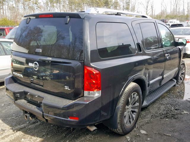 5N1AA0ND8FN621135 - 2015 NISSAN ARMADA SV BLACK photo 4