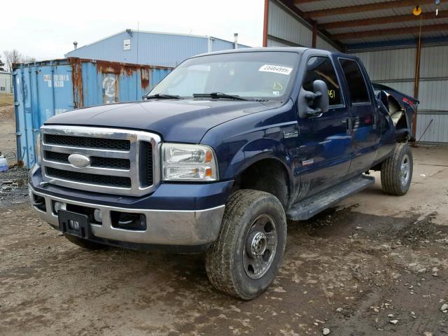 1FTWW31P96EC58406 - 2006 FORD F350 SRW S BLUE photo 2