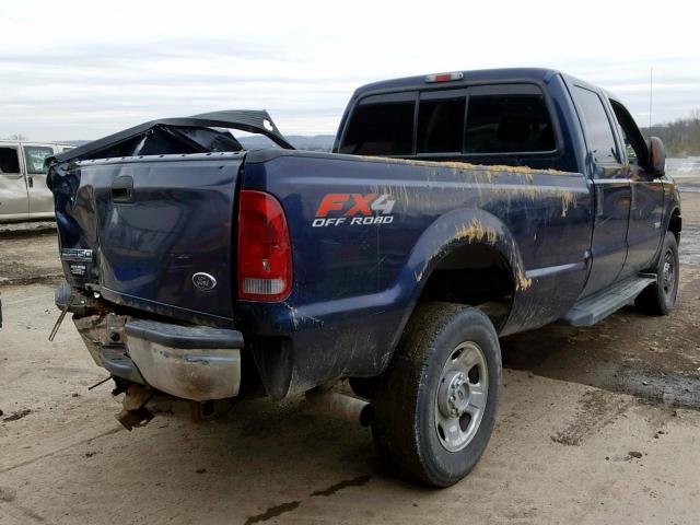 1FTWW31P96EC58406 - 2006 FORD F350 SRW S BLUE photo 4