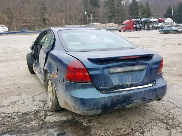 2G2WP522851243346 - 2005 PONTIAC GRAND PRIX BLUE photo 3