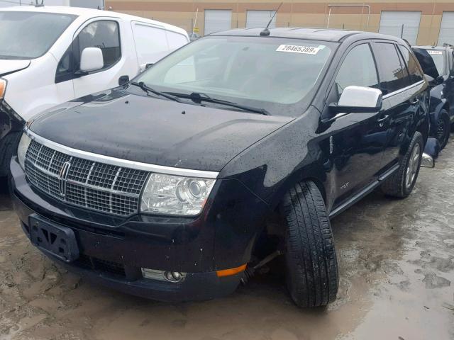 2LMDU68CX8BJ16386 - 2008 LINCOLN MKX BLACK photo 2