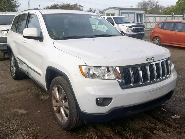 1C4RJEAG1DC650862 - 2013 JEEP GRAND CHER WHITE photo 1