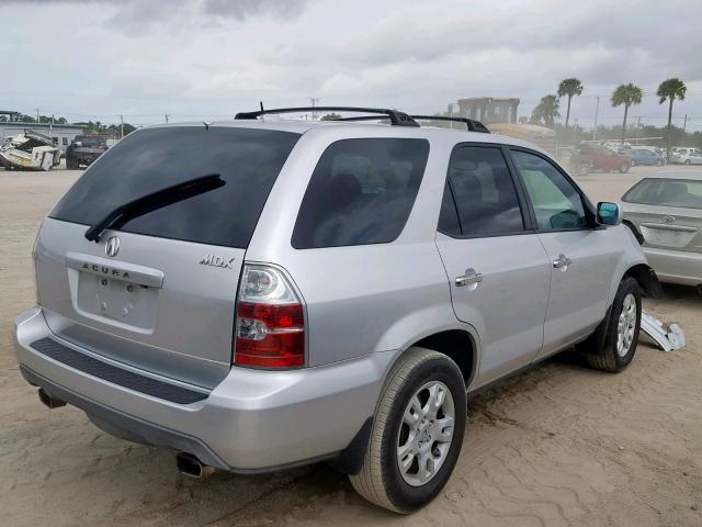 2HNYD18905H525296 - 2005 ACURA MDX TOURIN SILVER photo 4