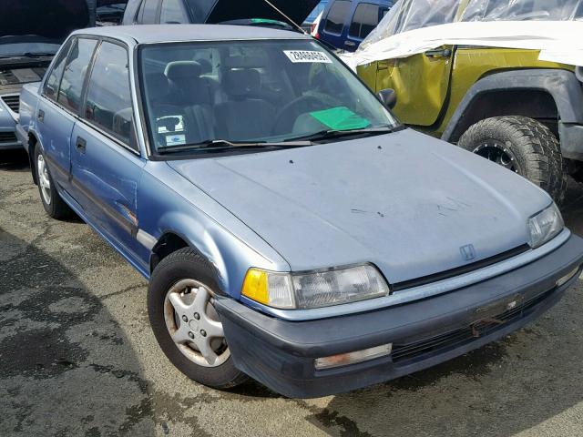 JHMED3645MS030089 - 1991 HONDA CIVIC DX BLUE photo 1