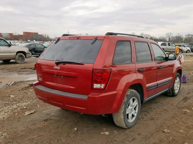 1J4GR48K56C113977 - 2006 JEEP GRAND CHER MAROON photo 4