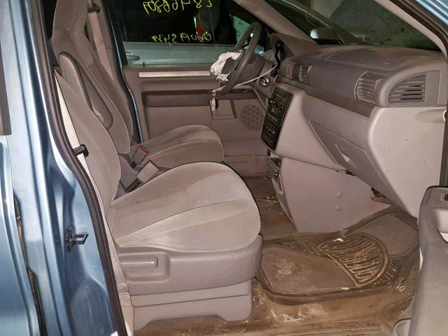 2FMZA51287BA24813 - 2007 FORD FREESTAR S BLUE photo 5