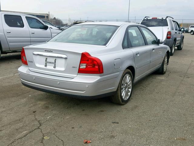 YV1TH592261440418 - 2006 VOLVO S80 2.5T SILVER photo 4