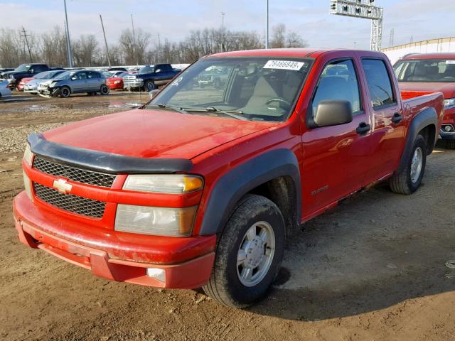 1GCCS136148164183 - 2004 CHEVROLET COLORADO RED photo 2