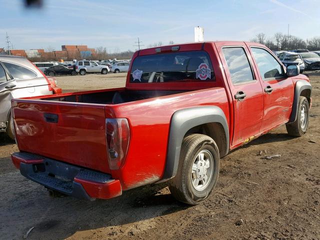 1GCCS136148164183 - 2004 CHEVROLET COLORADO RED photo 4