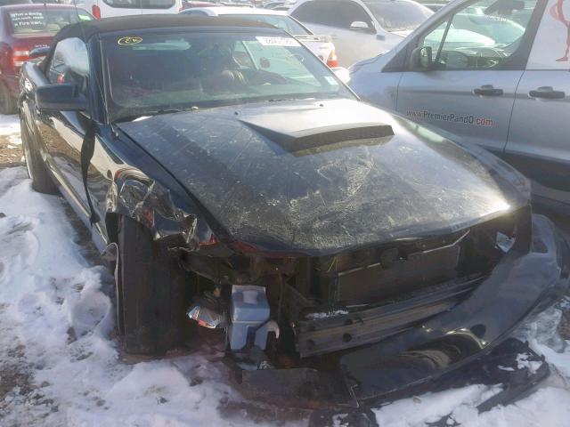 1ZVHT85H875318501 - 2007 FORD MUSTANG GT BLACK photo 1