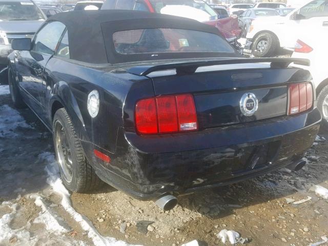 1ZVHT85H875318501 - 2007 FORD MUSTANG GT BLACK photo 3