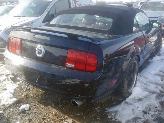 1ZVHT85H875318501 - 2007 FORD MUSTANG GT BLACK photo 4