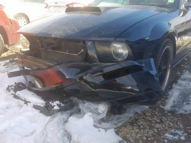 1ZVHT85H875318501 - 2007 FORD MUSTANG GT BLACK photo 9