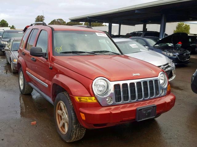 1J4GL58K35W715636 - 2005 JEEP LIBERTY LI RED photo 1