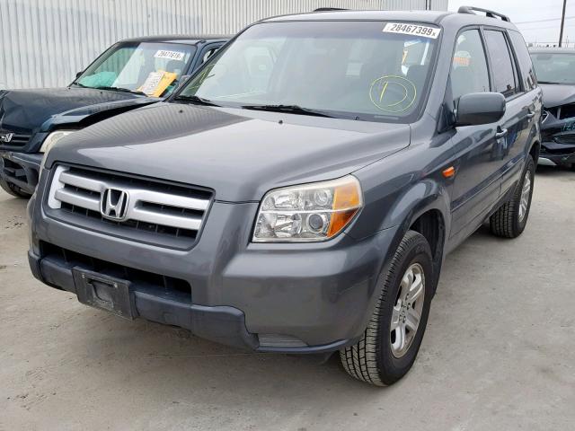 5FNYF18238B003081 - 2008 HONDA PILOT VP GRAY photo 2