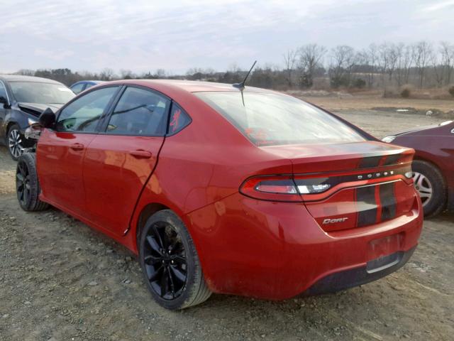 1C3CDFFA5GD797471 - 2016 DODGE DART SXT S RED photo 3