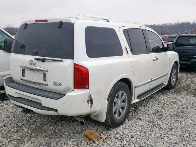 5N3AA08A95N802428 - 2005 INFINITI QX56 WHITE photo 4