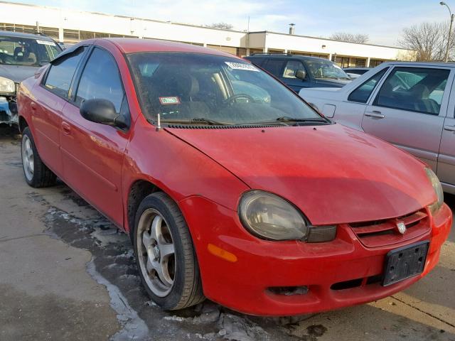 1B3ES56C32D646211 - 2002 DODGE NEON ES RED photo 1