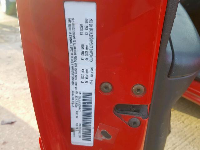 1B3ES56C32D646211 - 2002 DODGE NEON ES RED photo 10