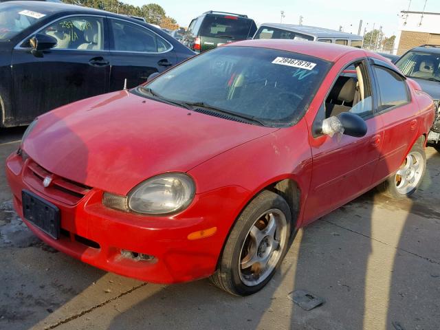 1B3ES56C32D646211 - 2002 DODGE NEON ES RED photo 2