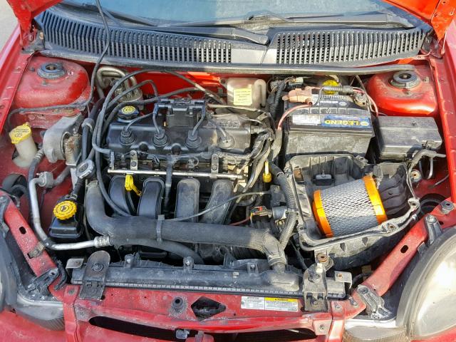 1B3ES56C32D646211 - 2002 DODGE NEON ES RED photo 7