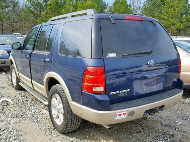 1FMDU74E45UA09560 - 2005 FORD EXPLORER E BLUE photo 3