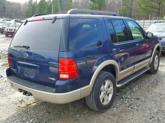 1FMDU74E45UA09560 - 2005 FORD EXPLORER E BLUE photo 4