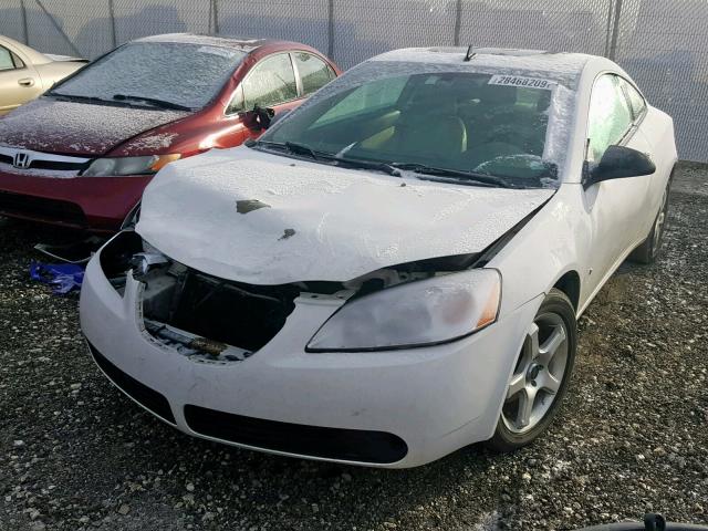 1G2ZH17N794170048 - 2009 PONTIAC G6 GT WHITE photo 2