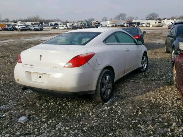 1G2ZH17N794170048 - 2009 PONTIAC G6 GT WHITE photo 4