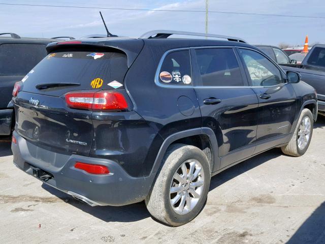 1C4PJMDS4FW727758 - 2015 JEEP CHEROKEE L BLACK photo 4