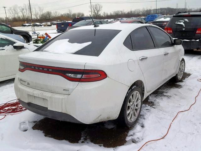 1C3CDFFA5GD818643 - 2016 DODGE DART SXT S WHITE photo 4