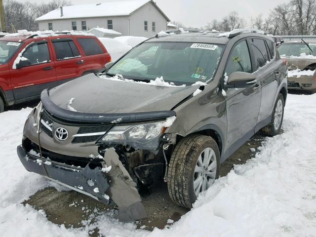 2T3DFREV8DW075362 - 2013 TOYOTA RAV4 LIMIT BROWN photo 2