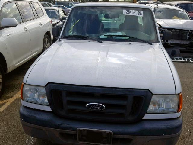 1FTYR10D75PA60079 - 2005 FORD RANGER WHITE photo 10