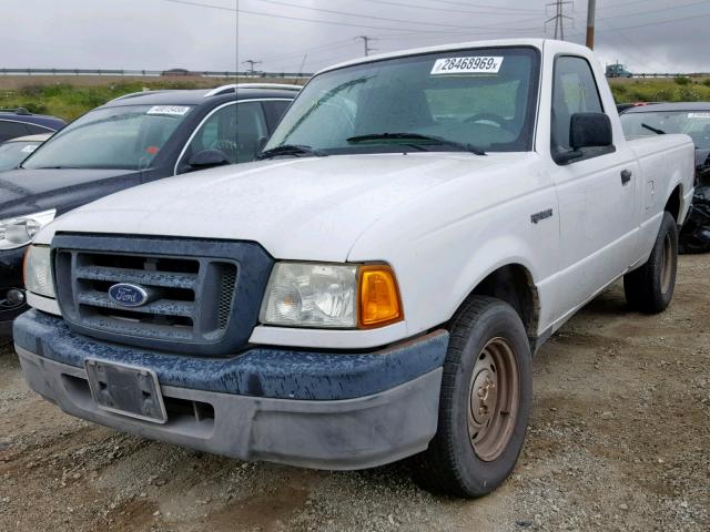 1FTYR10D75PA60079 - 2005 FORD RANGER WHITE photo 2