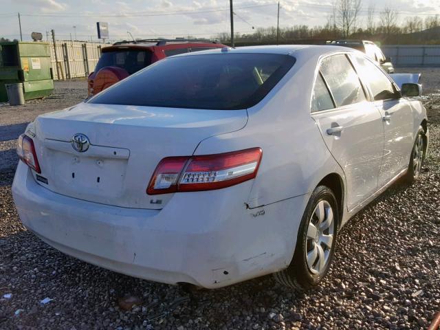 4T1BF3EK3AU560507 - 2010 TOYOTA CAMRY LE A WHITE photo 4