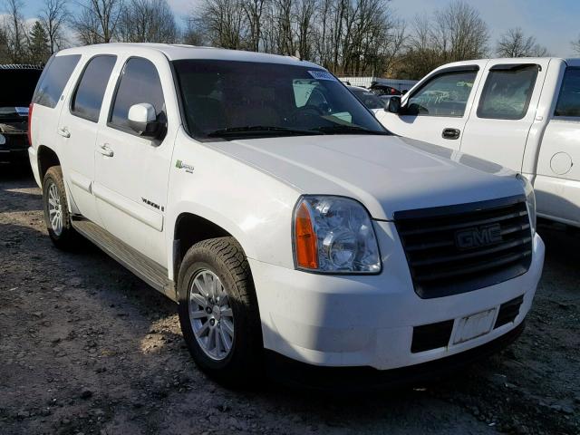 1GKFK13588R272244 - 2008 GMC YUKON HYBR WHITE photo 1