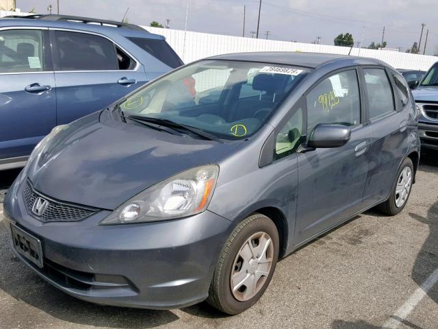 JHMGE8H39DC012020 - 2013 HONDA FIT GRAY photo 2