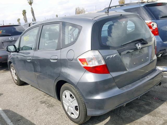 JHMGE8H39DC012020 - 2013 HONDA FIT GRAY photo 3