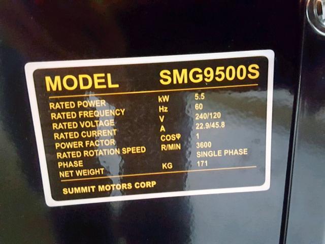 D180300347 - 2018 OTHER SMG9500S YELLOW photo 9
