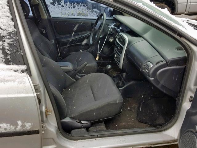 1B3ES26C93D111500 - 2003 DODGE NEON SE SILVER photo 5