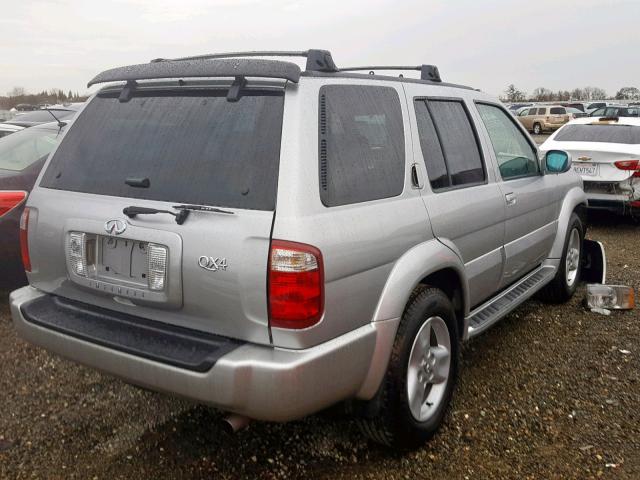 JNRDR09YX2W263483 - 2002 INFINITI QX4 SILVER photo 4