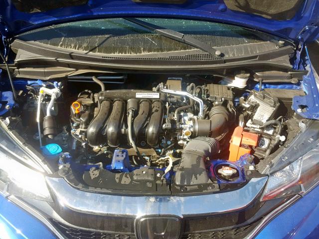 3HGGK5H8XJM714363 - 2018 HONDA FIT EX BLUE photo 7