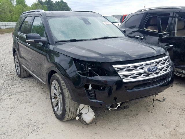 1FM5K8FH0JGA73661 - 2018 FORD EXPLORER L BLACK photo 1