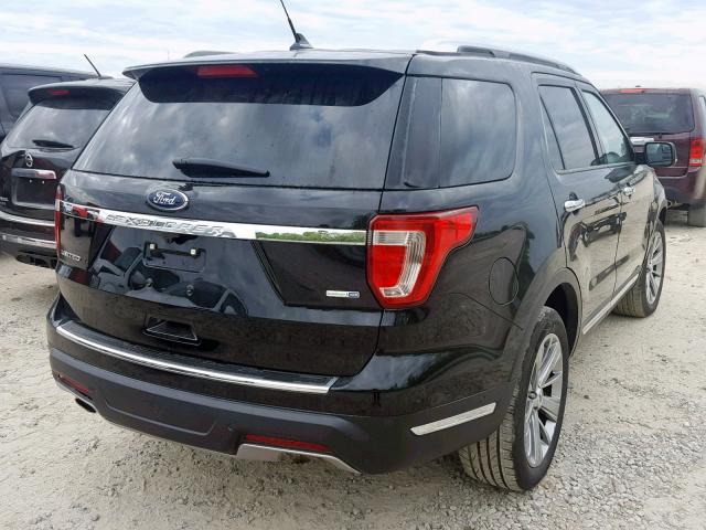 1FM5K8FH0JGA73661 - 2018 FORD EXPLORER L BLACK photo 4